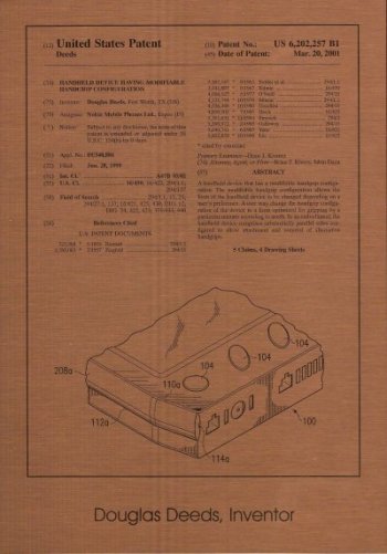 Picture of patent plaque - click for additional information