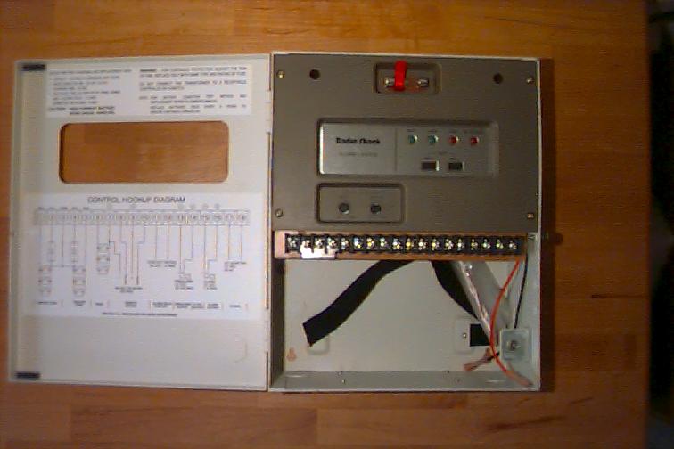 Picture of 2 zone alarm system - click for additional information