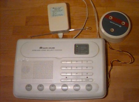 Picture of wireless alarm system - click for additional information